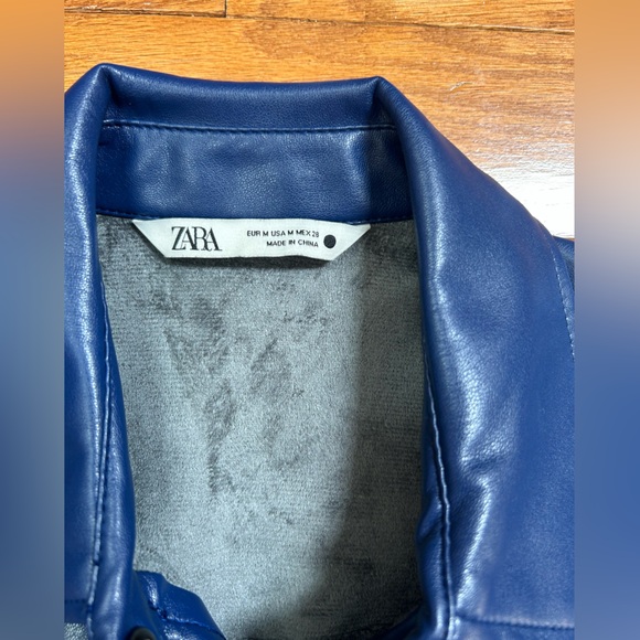 Zara Midi Leather Dress - M - Picture 4 of 5